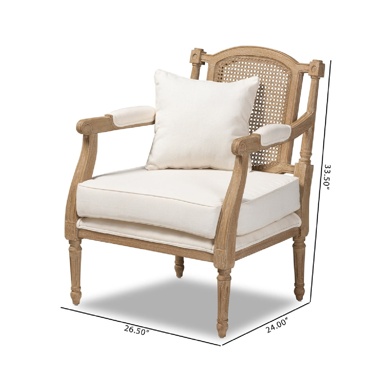 Modern European furniture - Carved Wood Framed Accent Chair - www.oroa.com
