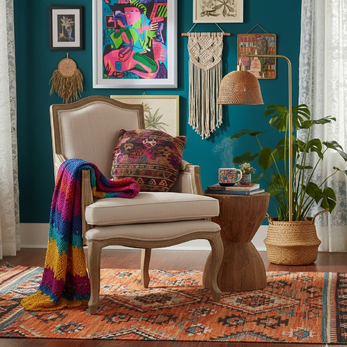 Modern European furniture - Wood Traditional French Accent Chair - www.oroa.com