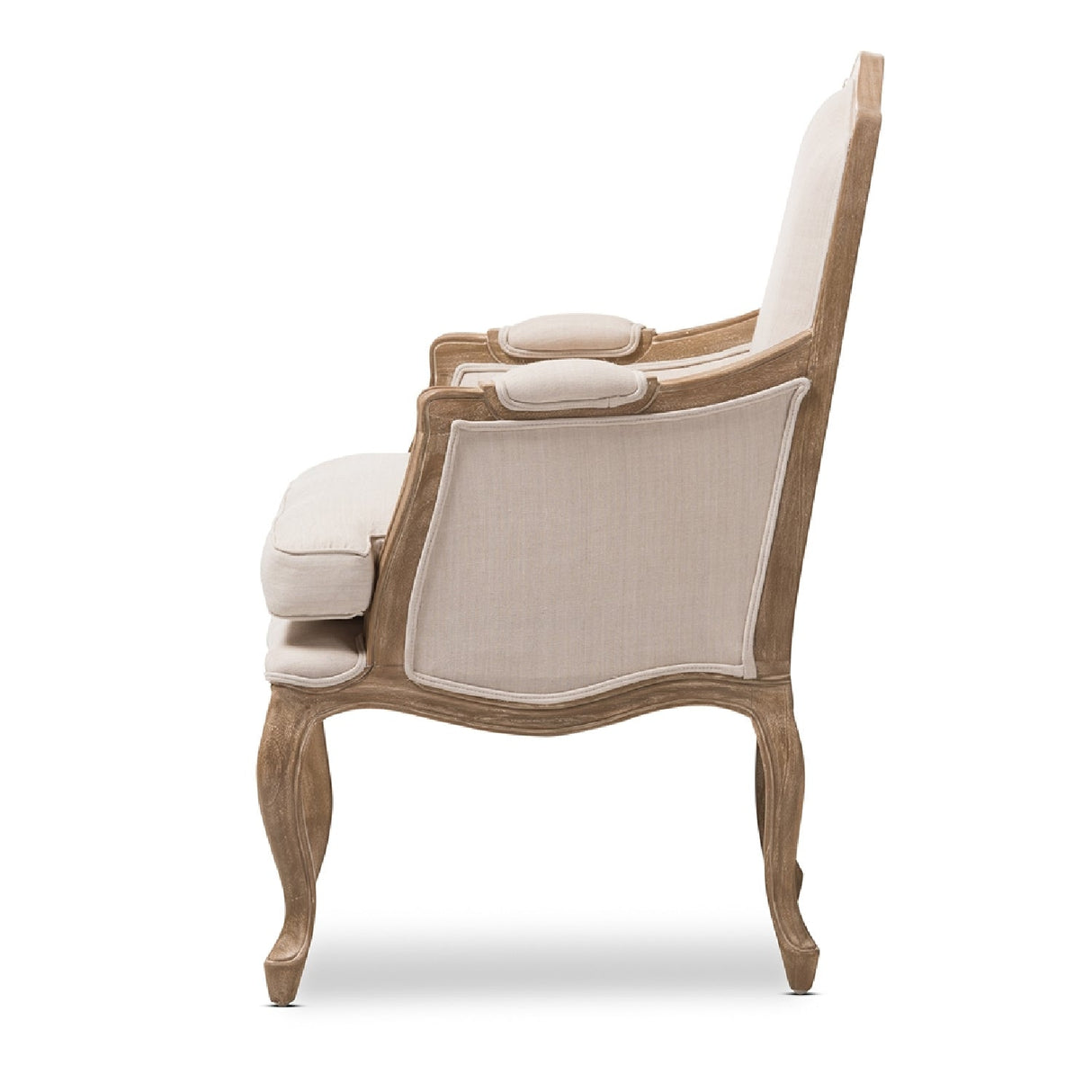 Modern European furniture - Wood Traditional French Accent Chair - www.oroa.com