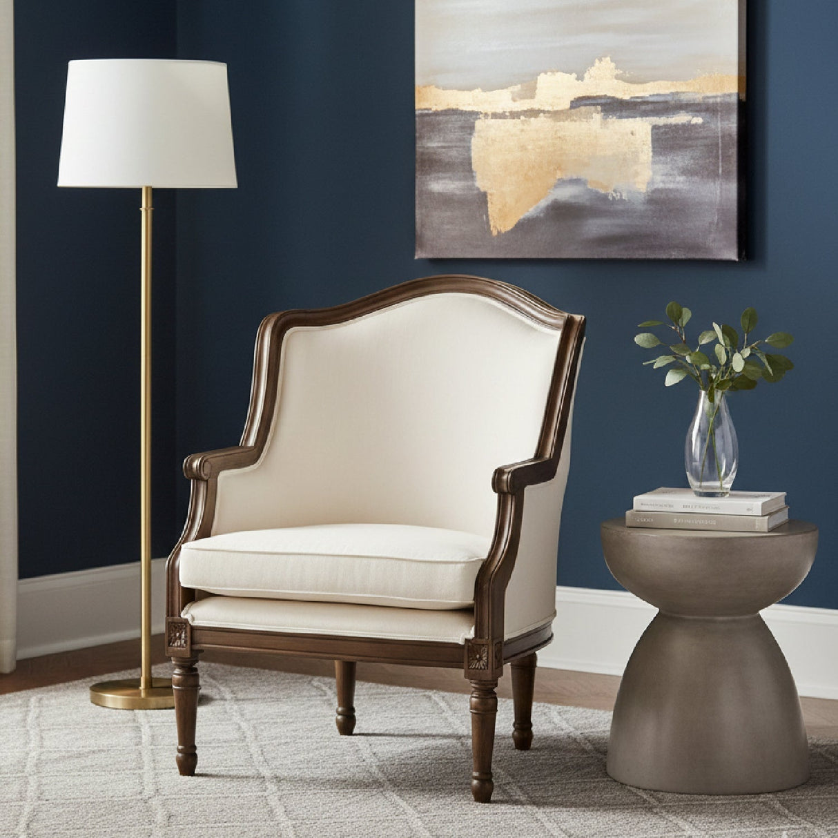 Modern European furniture - Traditional French Accent Chair - www.oroa.com