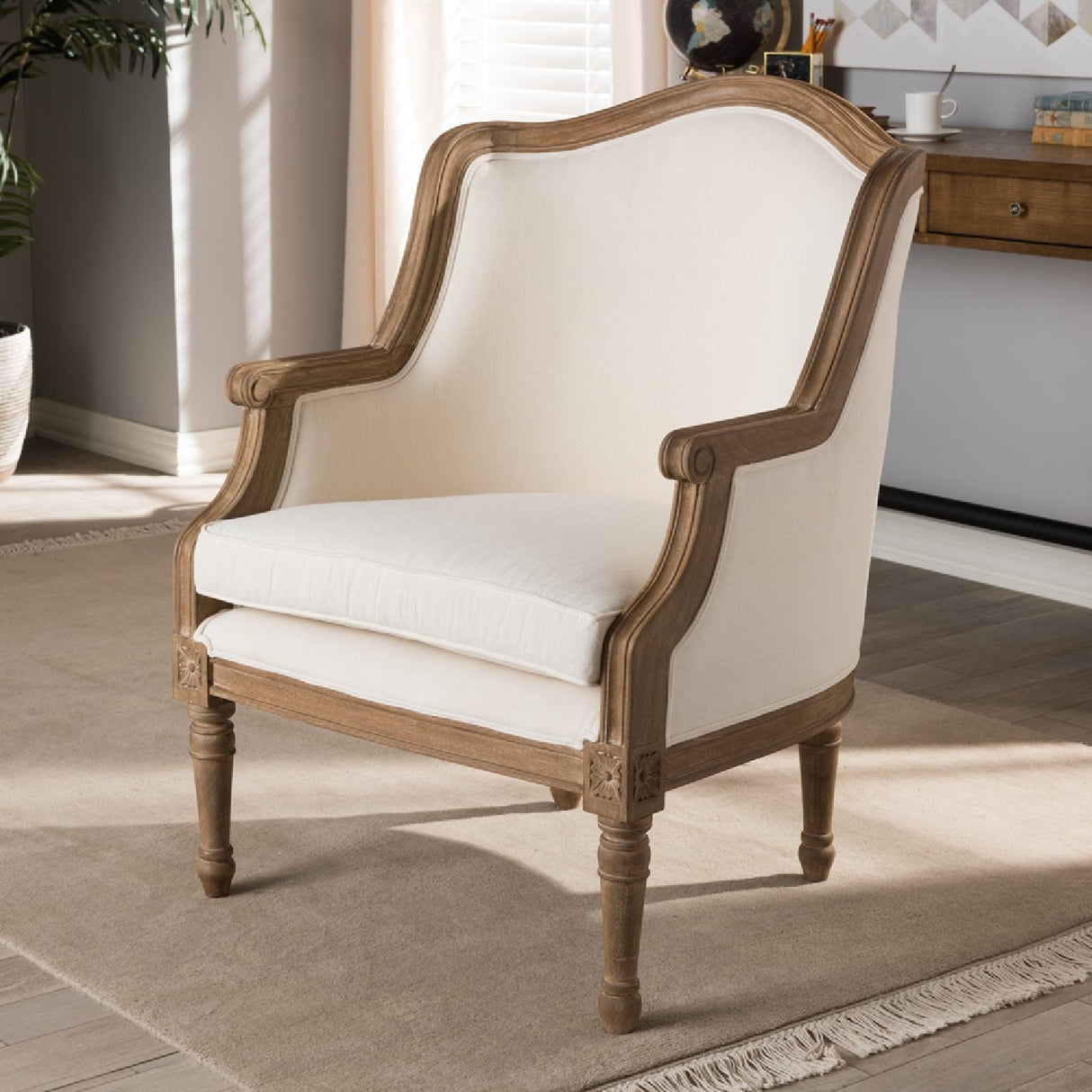 Modern European furniture - Traditional French Accent Chair - www.oroa.com