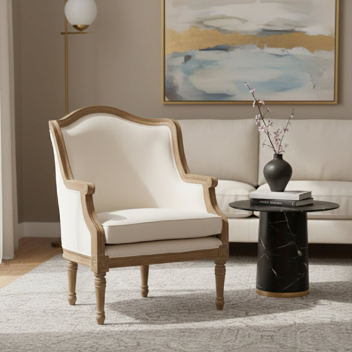 Modern European furniture - Traditional French Accent Chair - www.oroa.com