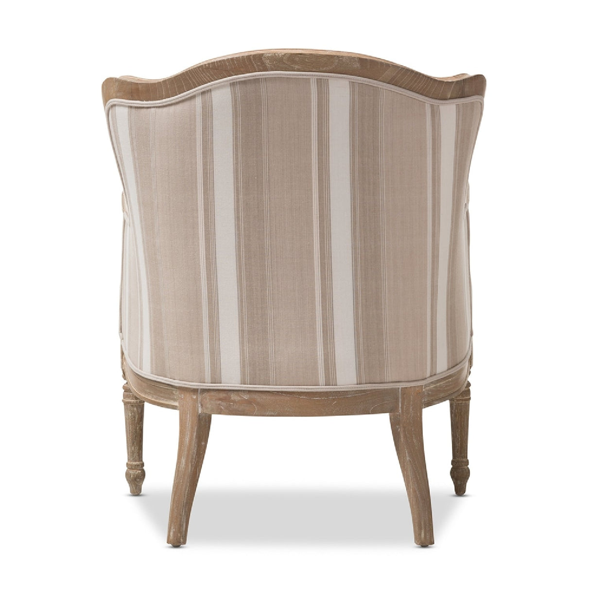 Modern European furniture - Brown Stripe Accent Chair - www.oroa.com