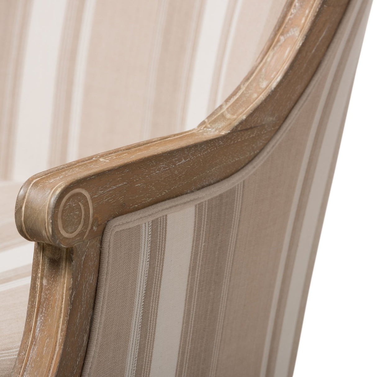 Modern European furniture - Brown Stripe Accent Chair - www.oroa.com