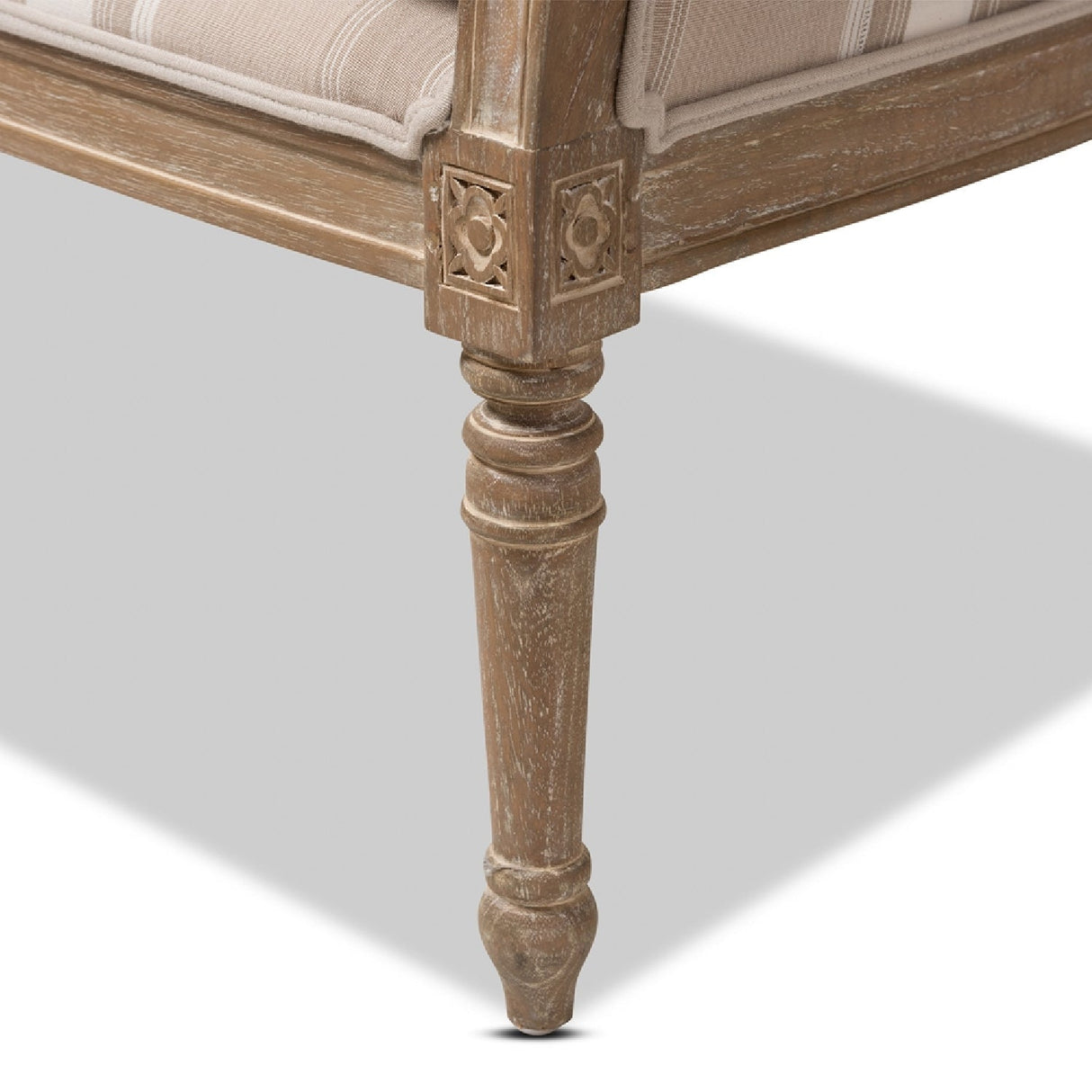 Modern European furniture - Brown Stripe Accent Chair - www.oroa.com