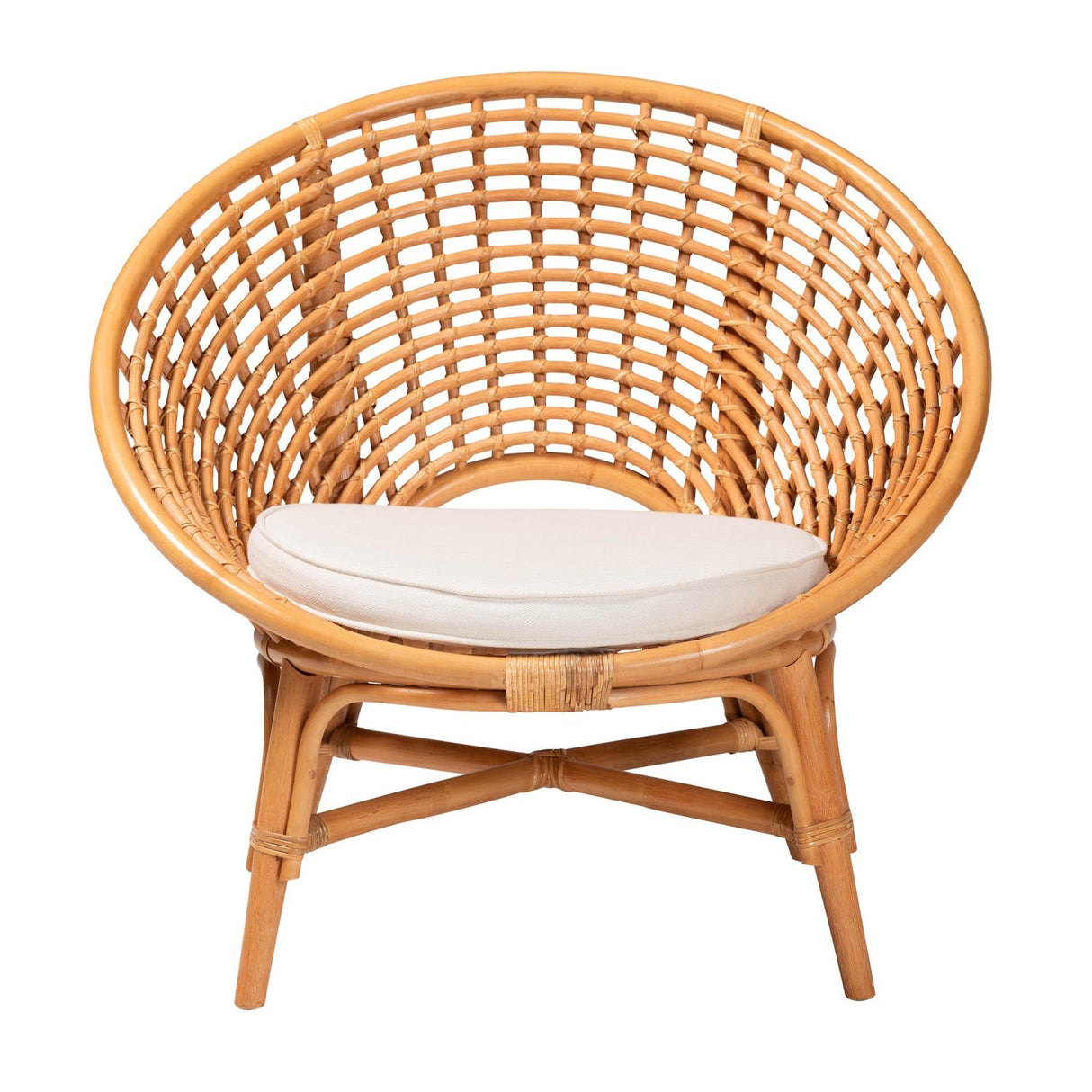 Modern European furniture - Round Rattan Bohemian Accent Chair |- www.oroa.com