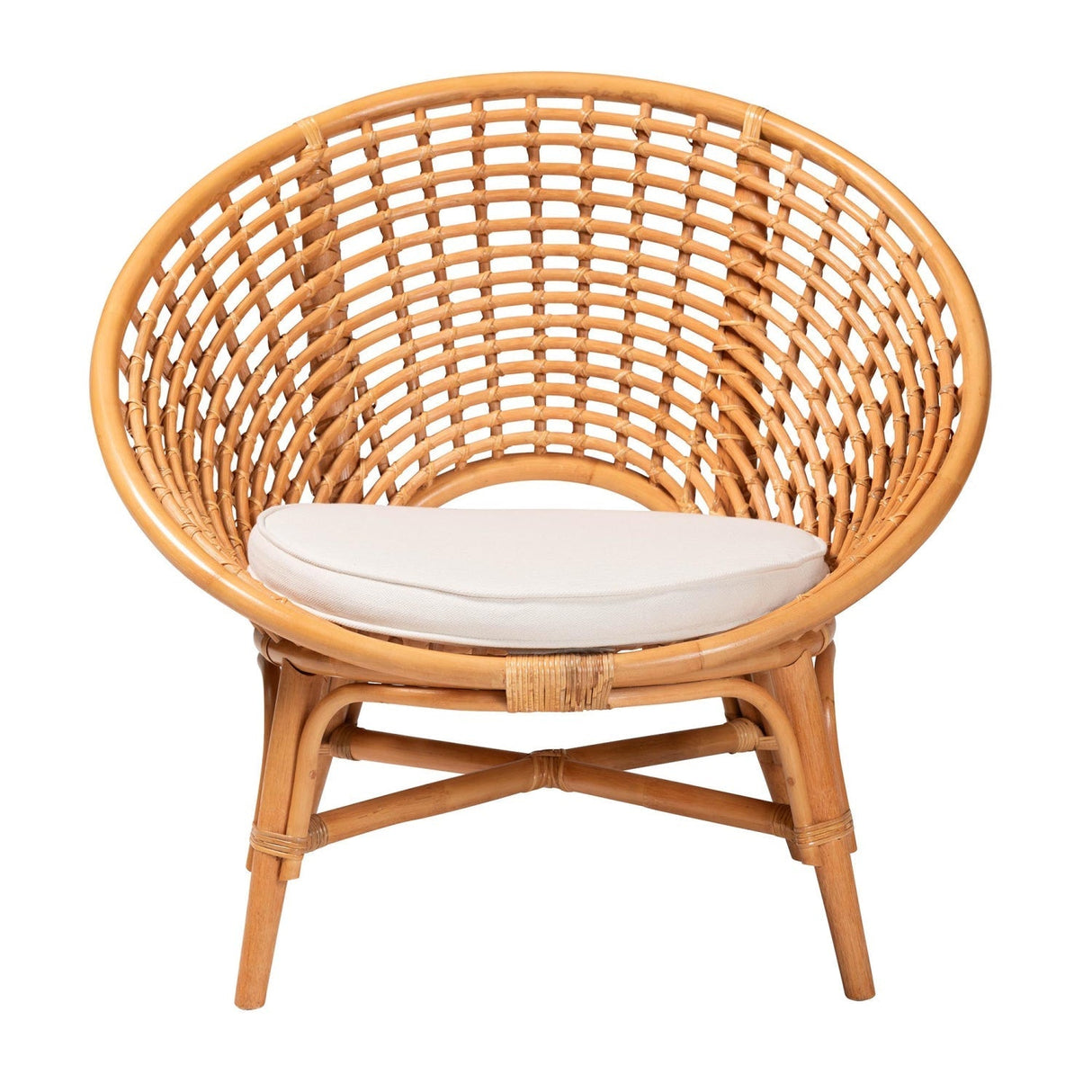 Modern European furniture - Round Rattan Bohemian Accent Chair |- www.oroa.com