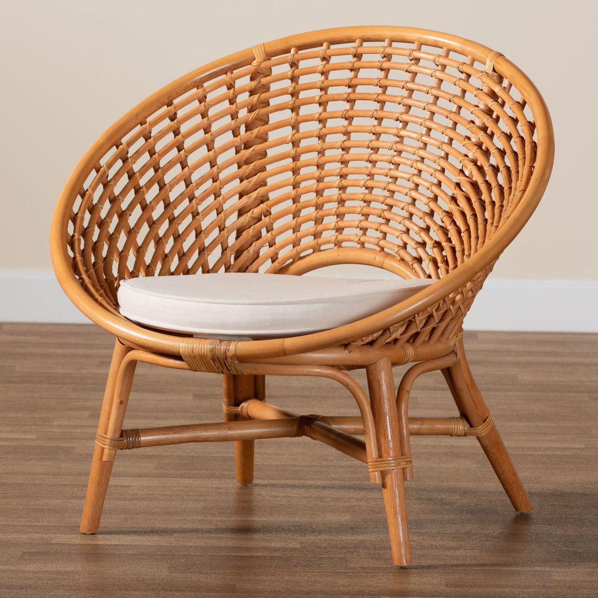 Modern European furniture - Round Rattan Bohemian Accent Chair |- www.oroa.com