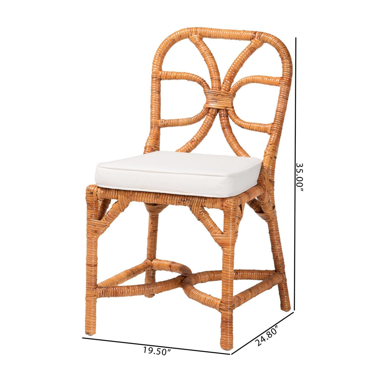 Modern European furniture - Handwoven Wicker Dining Chair - www.oroa.com