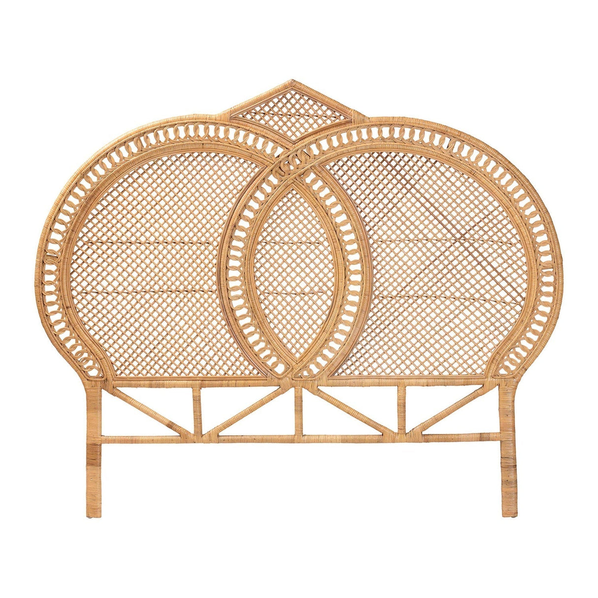 Modern European furniture - Woven Rattan Queen Sized Headboard - www.oroa.com