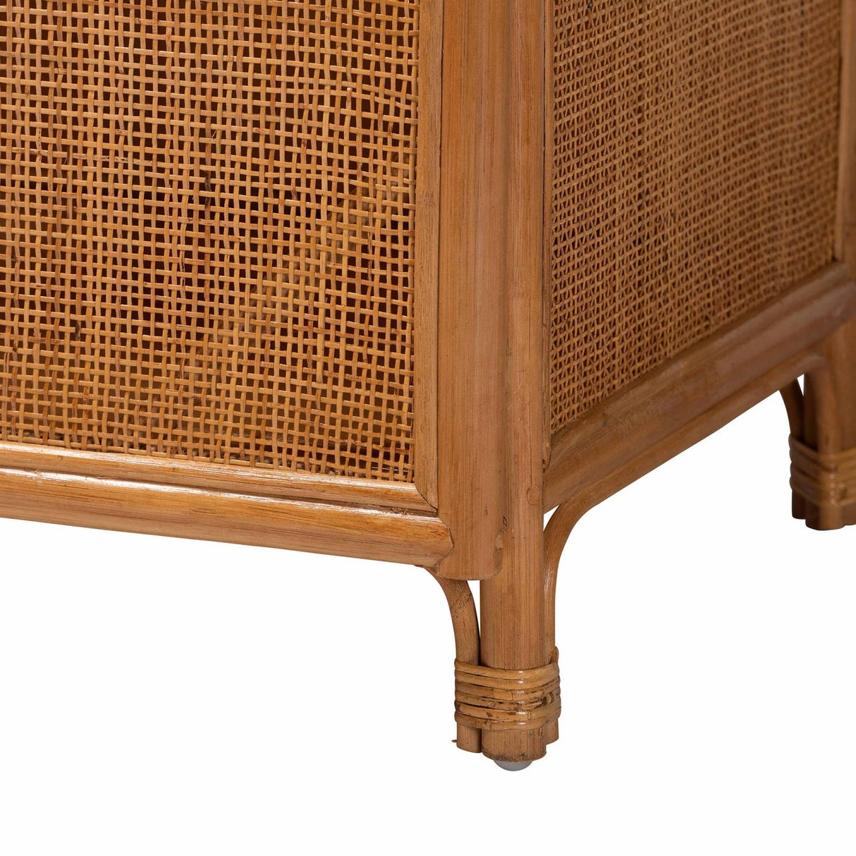 Modern European furniture - Arched Rattan Accent Cabinet - www.oroa.com