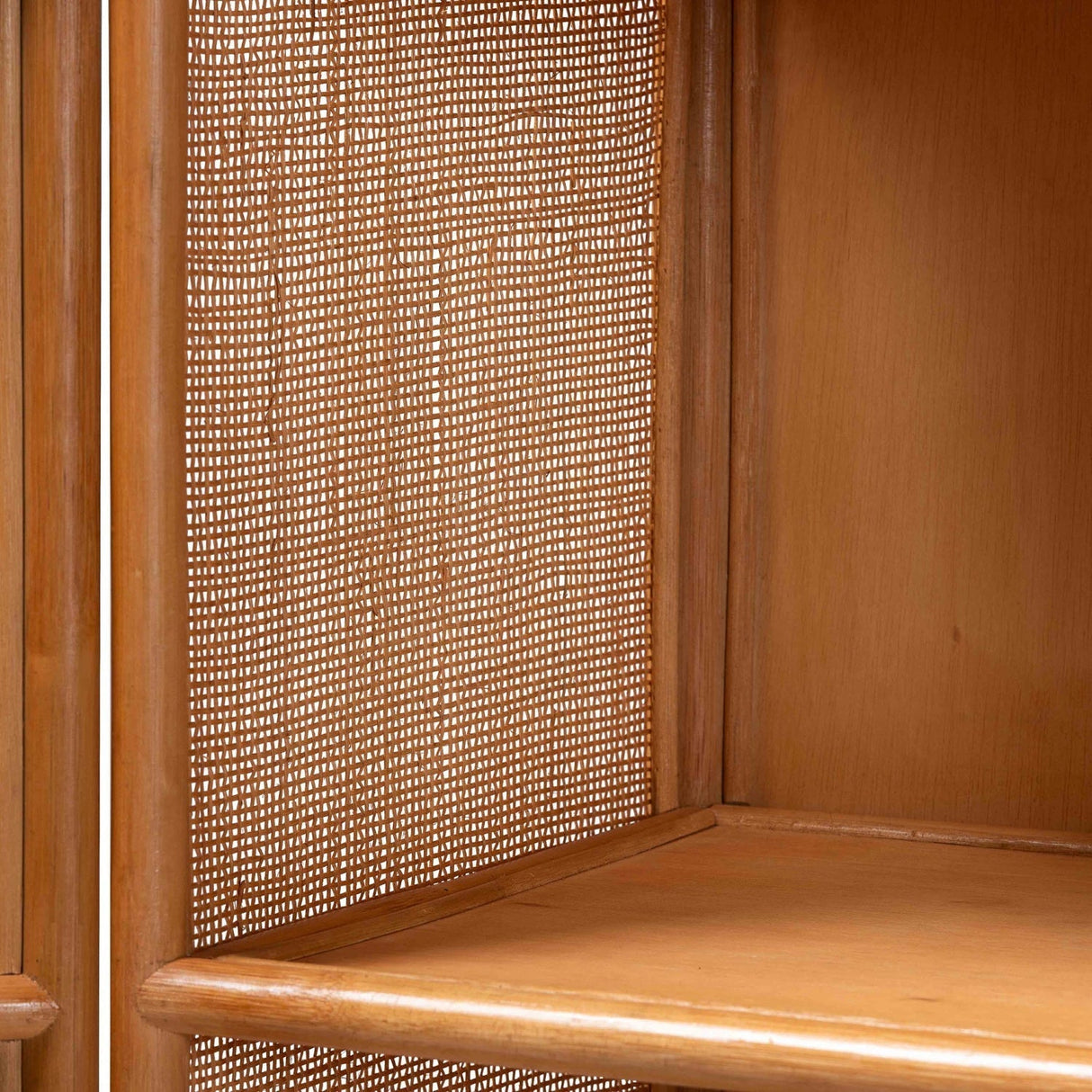 Modern European furniture - Arched Rattan Accent Cabinet - www.oroa.com