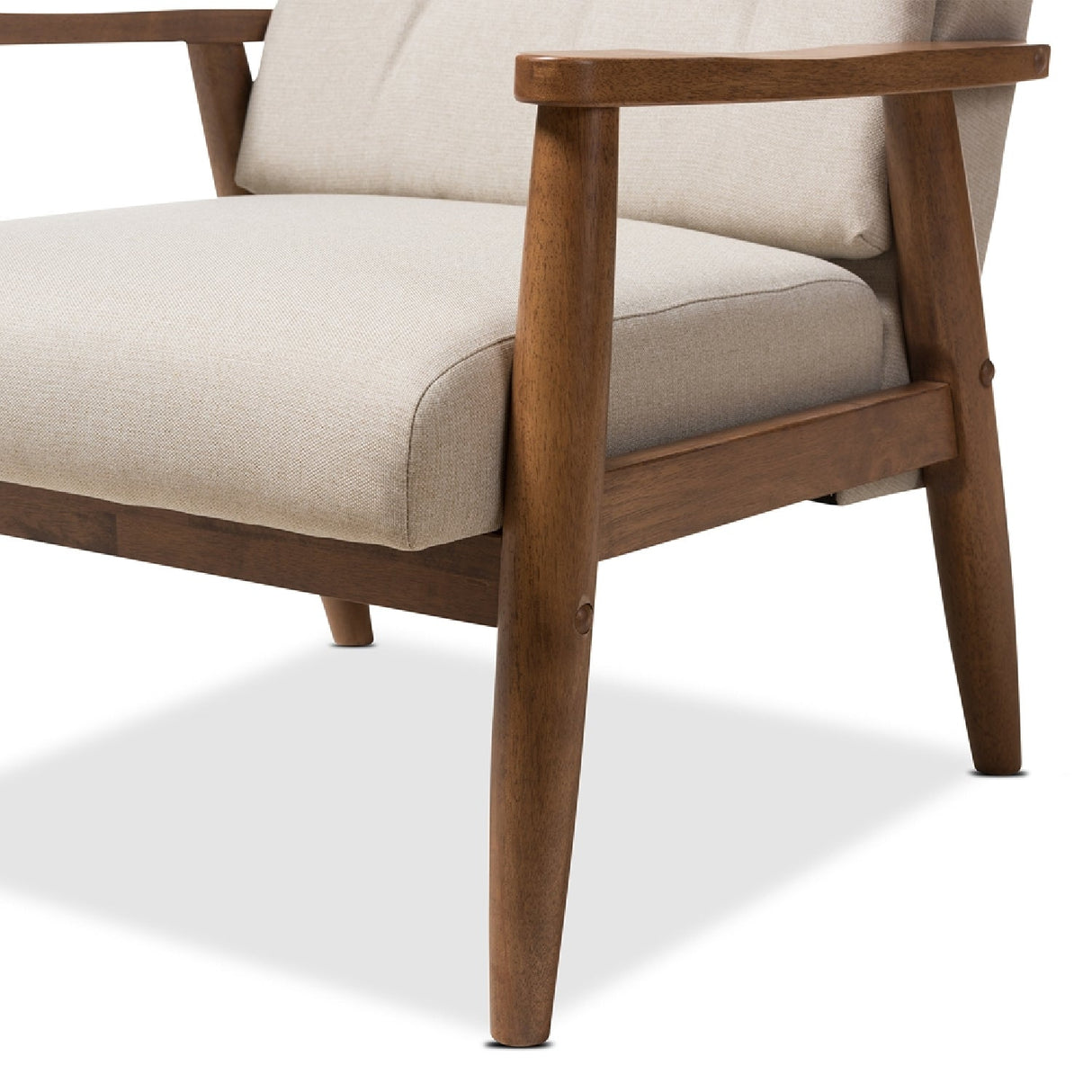 Modern European furniture - Beige Tufted High Back Accent Chair - www.oroa.com