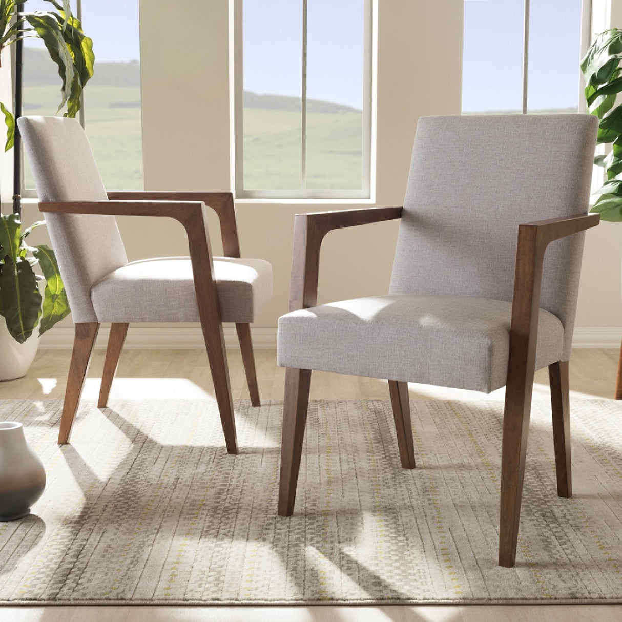 Solid Wood Framed Accent Chairs 2 | Bali Loom Andrea | Oroa.com