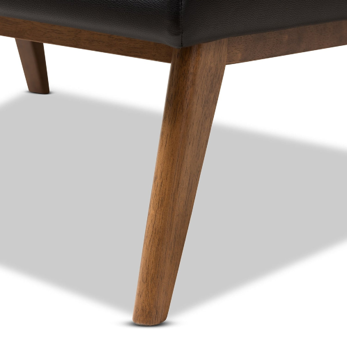 Modern European furniture - Black Leather Inspired Lounge Chair - www.oroa.com