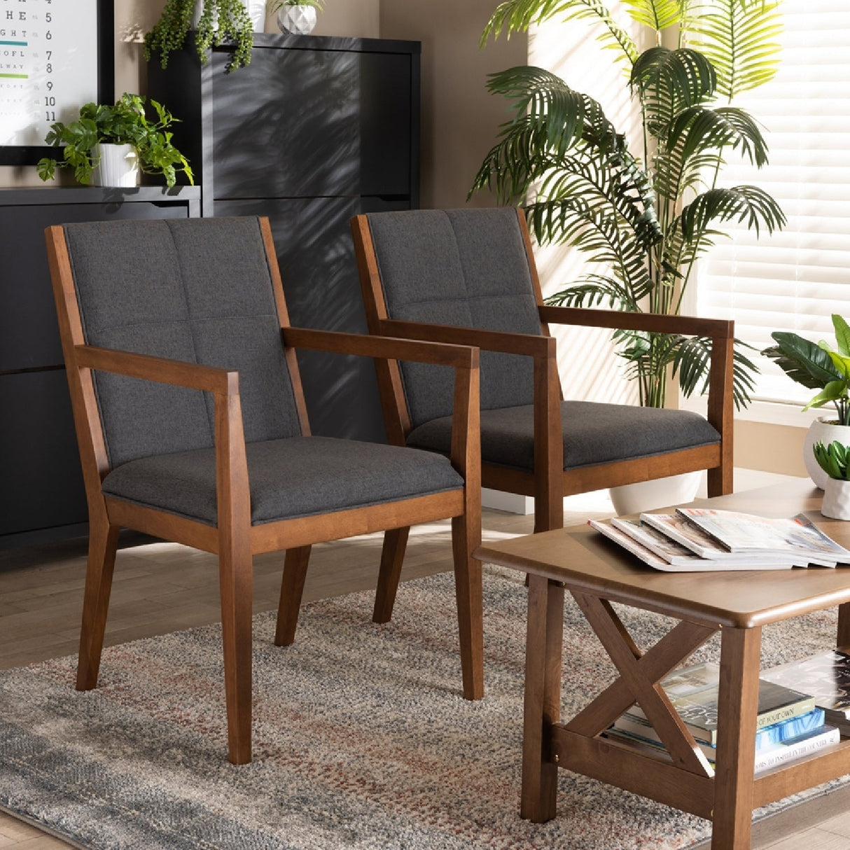 Modern European furniture - Square Stitched Accent Chairs 2 - www.oroa.com