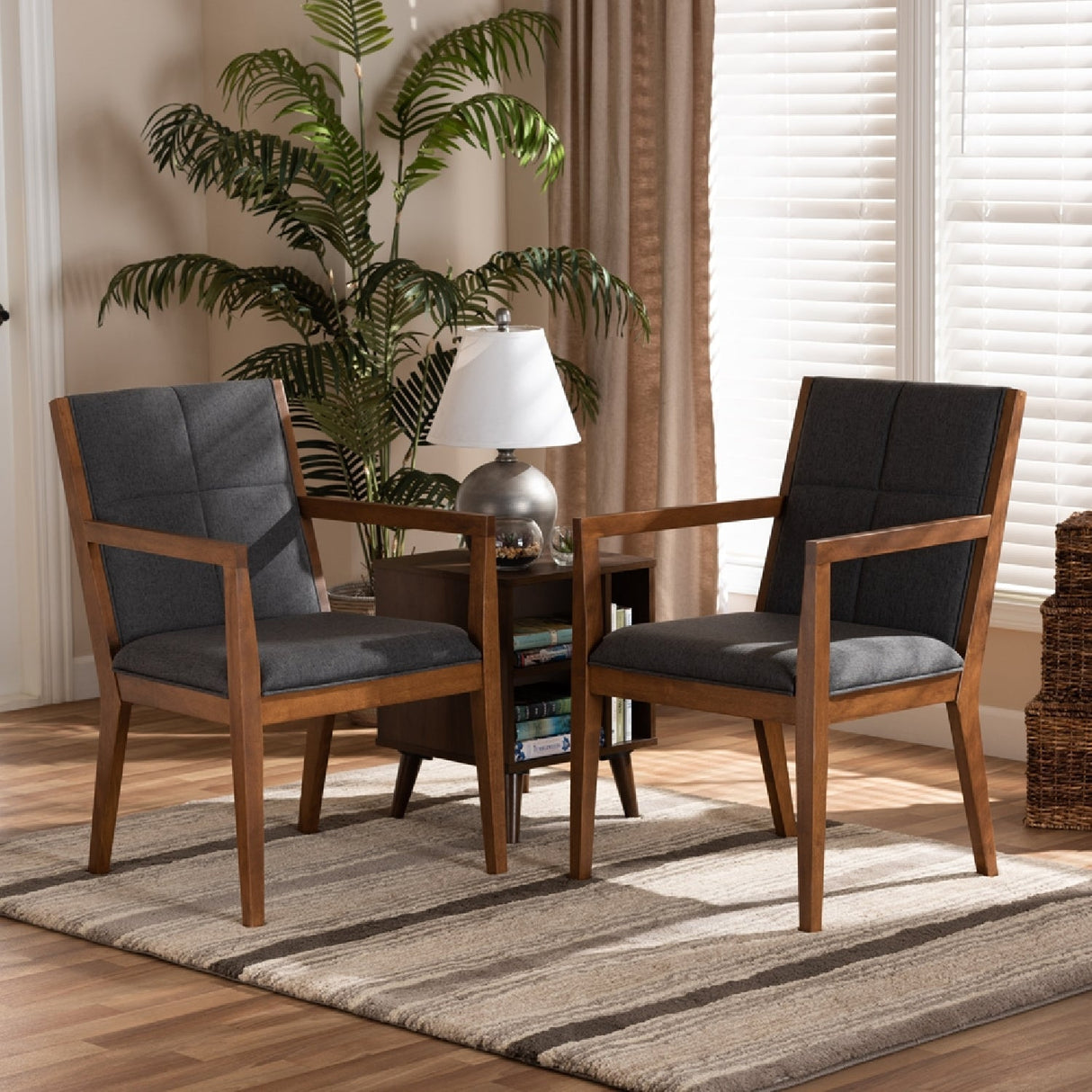Square Stitched Accent Chairs 2 | Bali Loom Theresa | Oroa.com