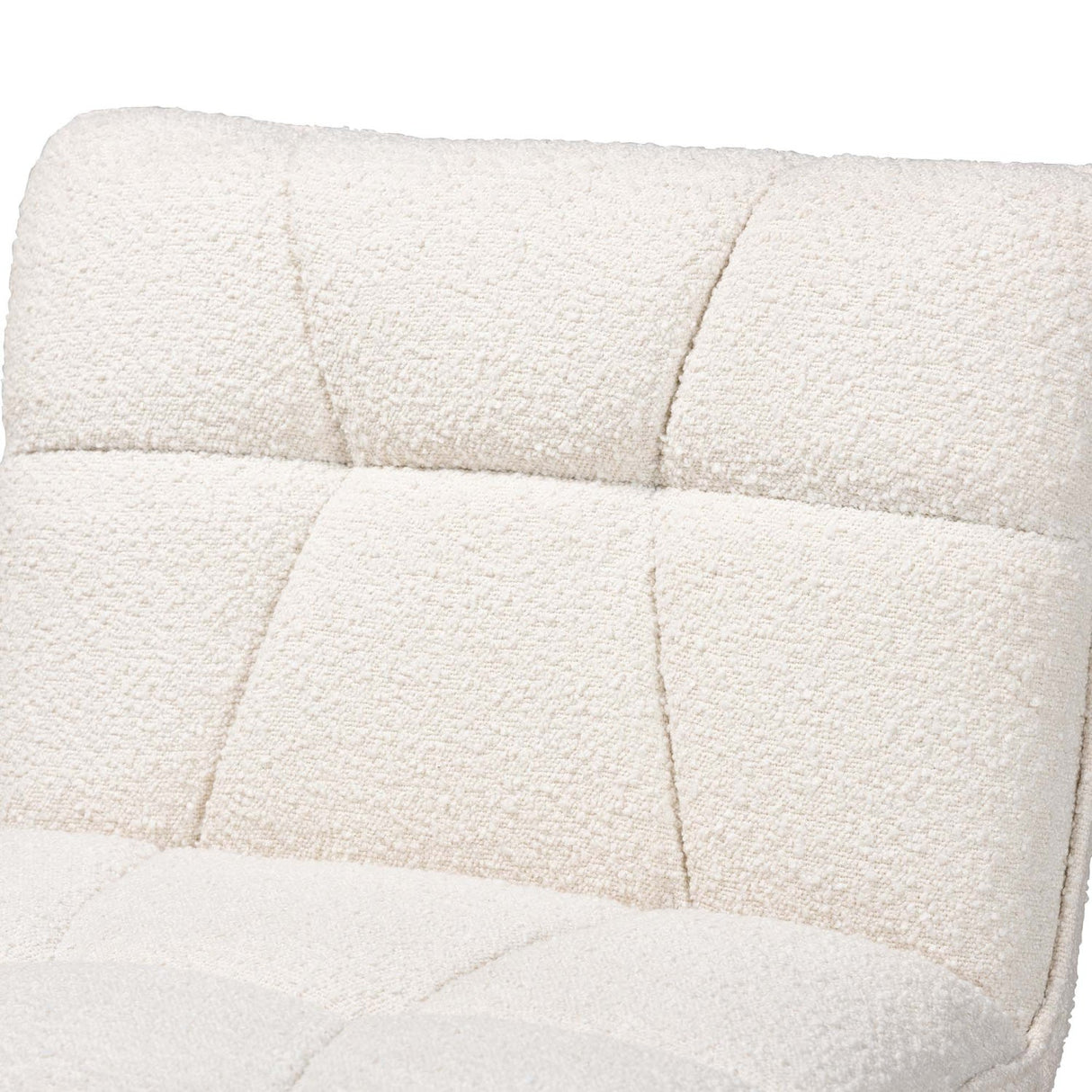 Modern European furniture - Cream Boucle Japandi Accent Chair - www.oroa.com