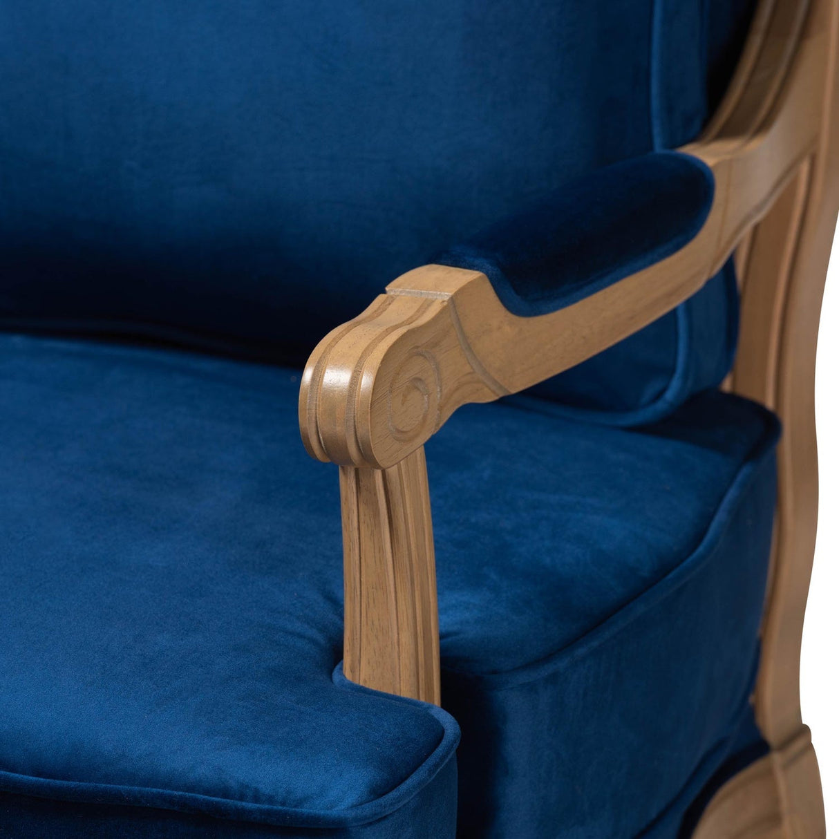 Modern European furniture - Blue Fabric Accent Chair - www.oroa.com