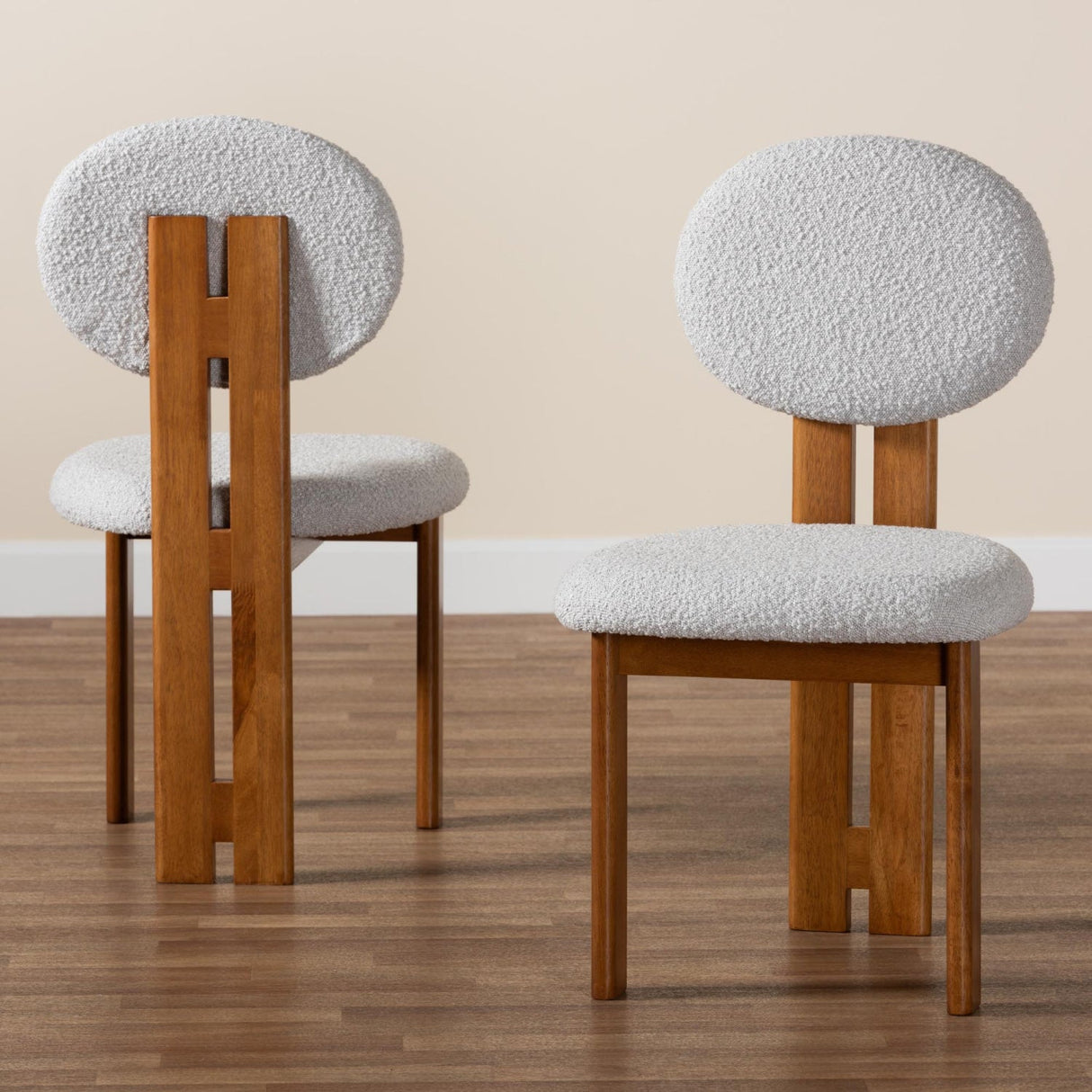 Modern European furniture - Boucle Japandi Dining Chairs 2 - www.oroa.com