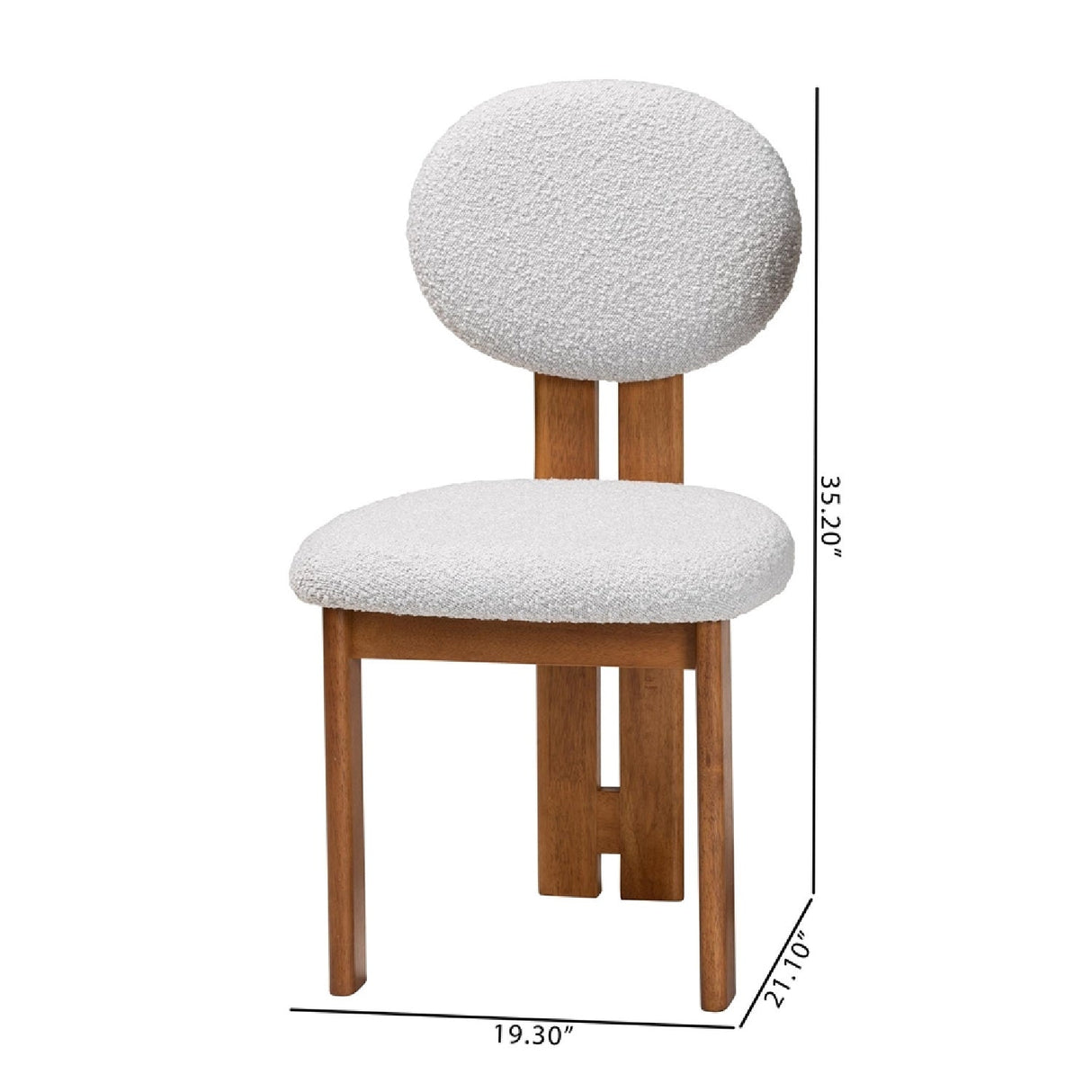 Modern European furniture - Boucle Japandi Dining Chairs 2 - www.oroa.com