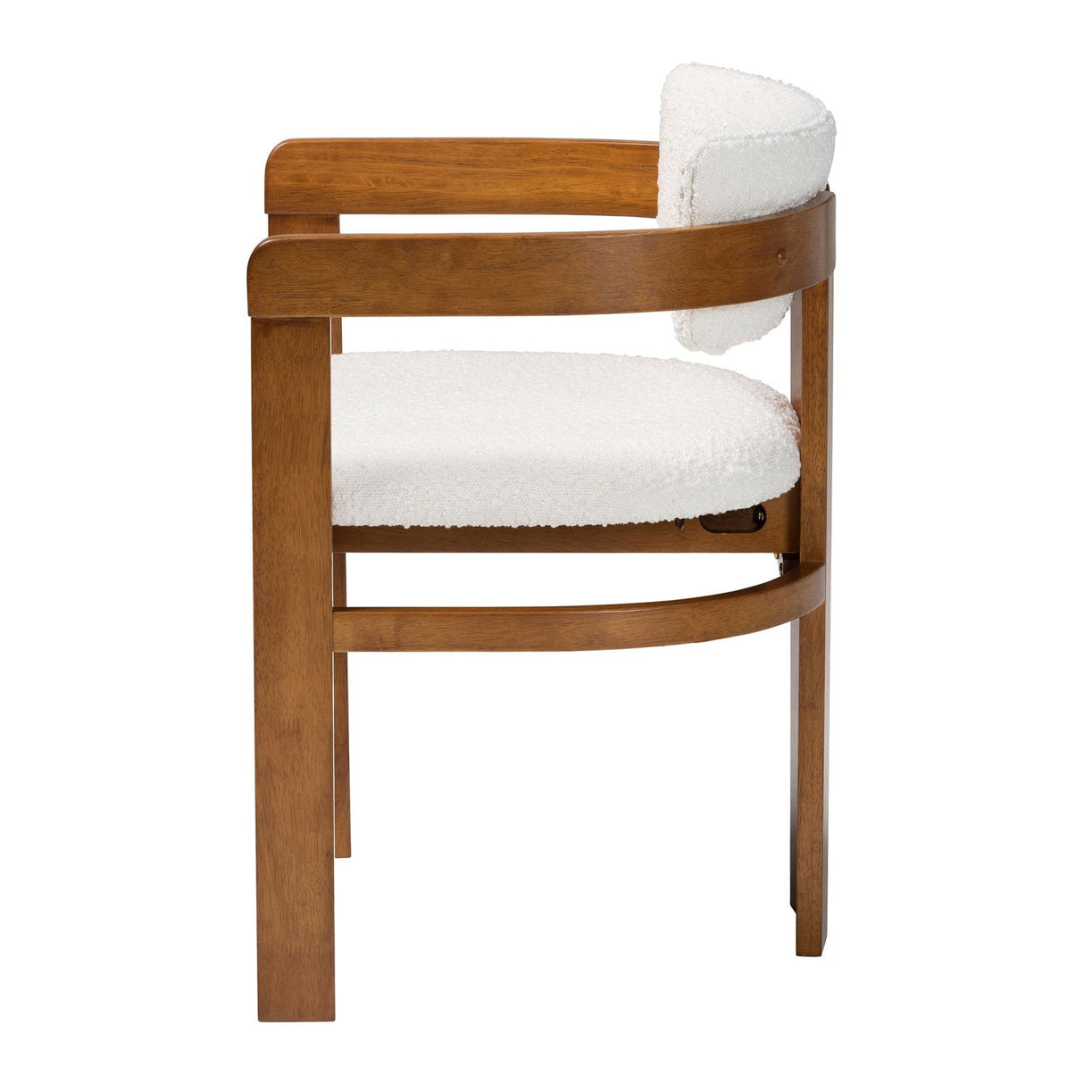 Modern European furniture - Cream Boucle Dining Chair - www.oroa.com