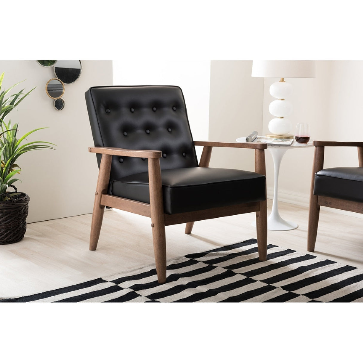Modern European furniture - Button Tufted Lounge Chair - www.oroa.com