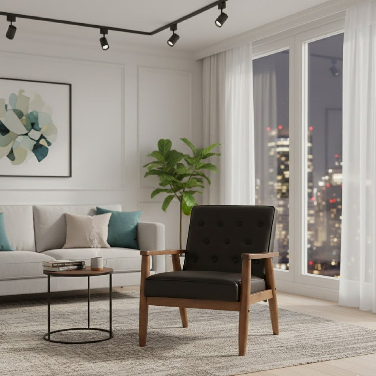 Modern European furniture - Button Tufted Lounge Chair - www.oroa.com