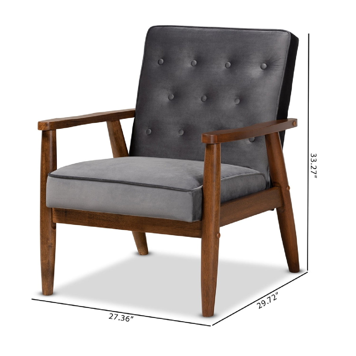 Modern European furniture - Button Tufted Lounge Chair - www.oroa.com