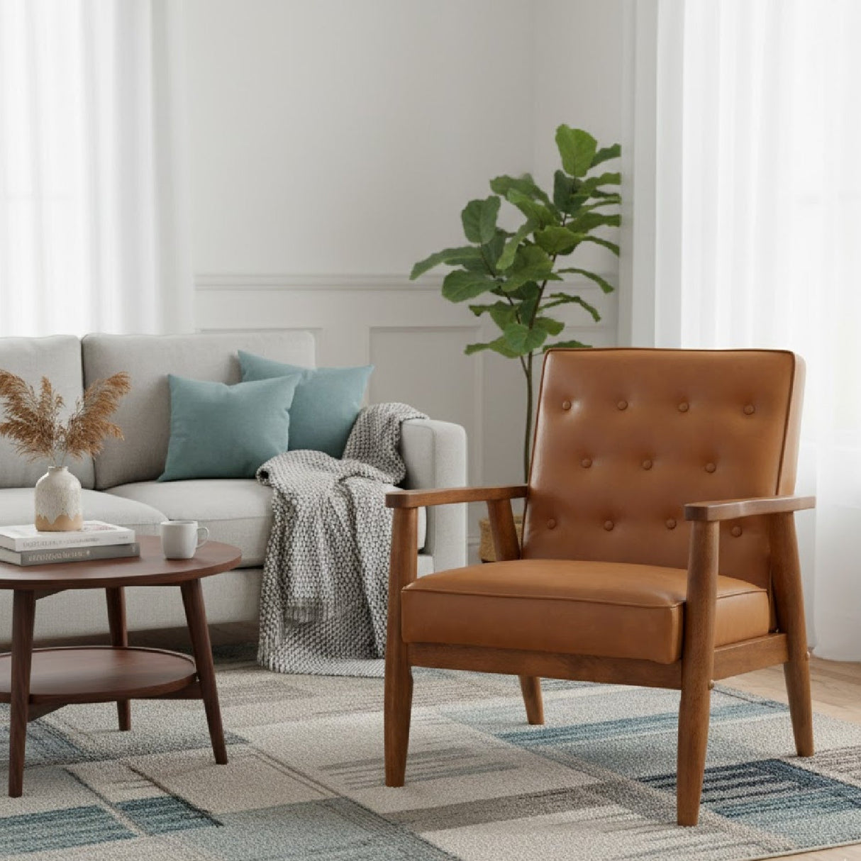 Modern European furniture - Button Tufted Lounge Chair - www.oroa.com