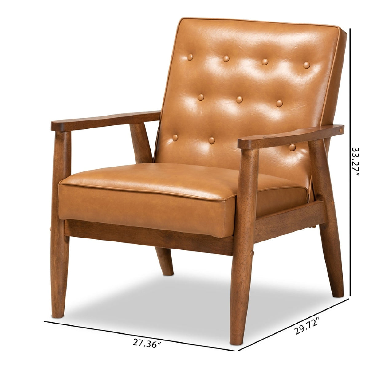 Modern European furniture - Button Tufted Lounge Chair - www.oroa.com