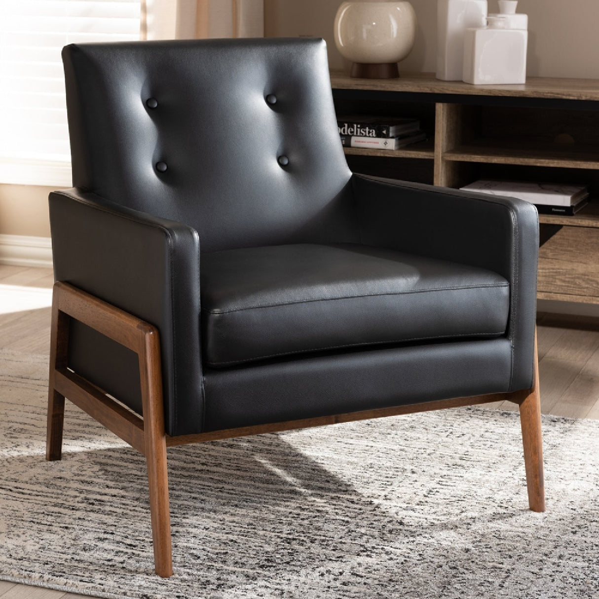 Modern European furniture - Button Tufted Back Lounge Chair - www.oroa.com