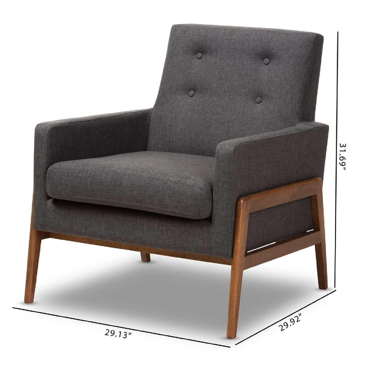 Modern European furniture - Button Tufted Back Lounge Chair - www.oroa.com
