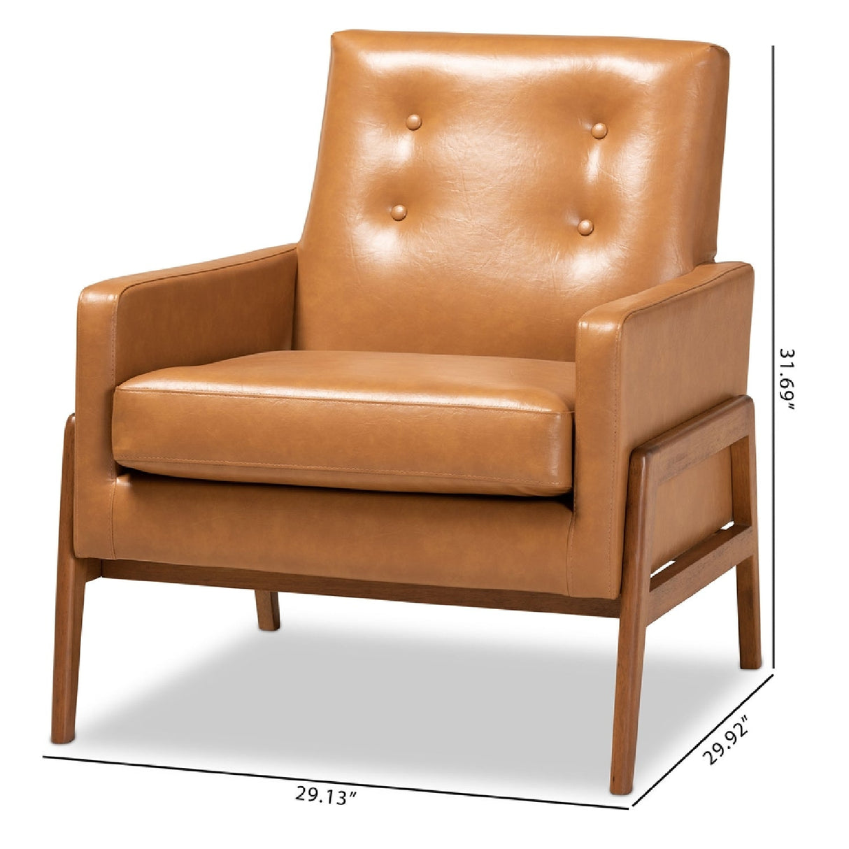 Modern European furniture - Button Tufted Back Lounge Chair - www.oroa.com