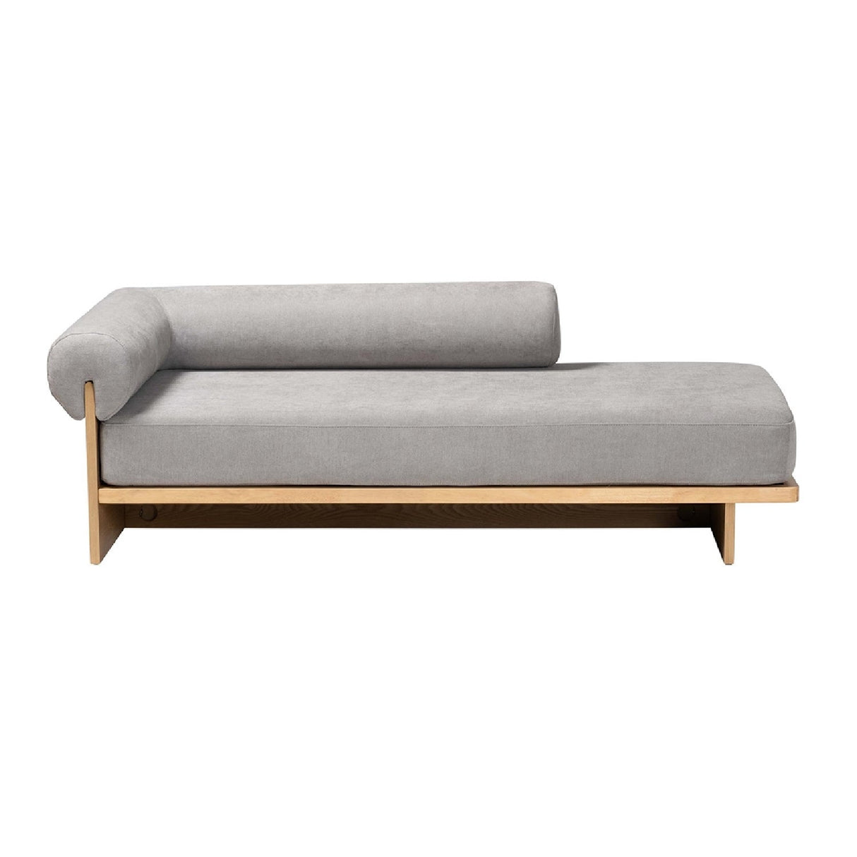 Modern European furniture - Gray Left-Arm Chaise Lounge - www.oroa.com