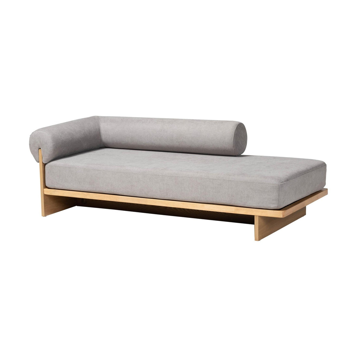 Modern European furniture - Gray Left-Arm Chaise Lounge - www.oroa.com
