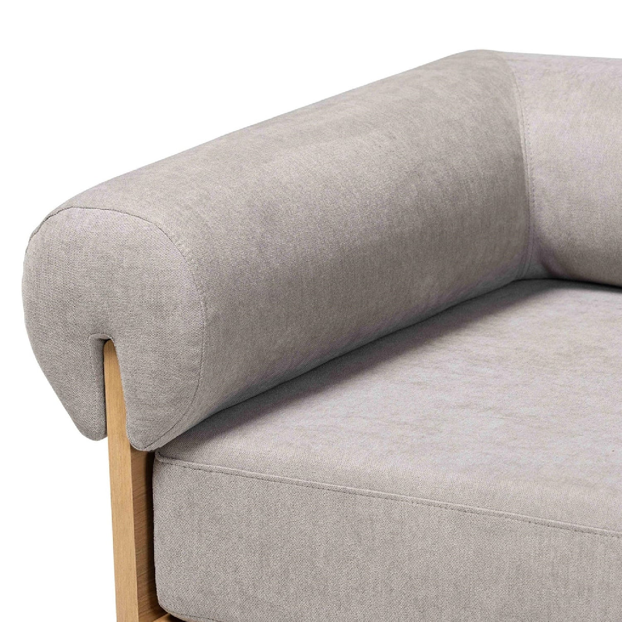 Modern European furniture - Gray Left-Arm Chaise Lounge - www.oroa.com