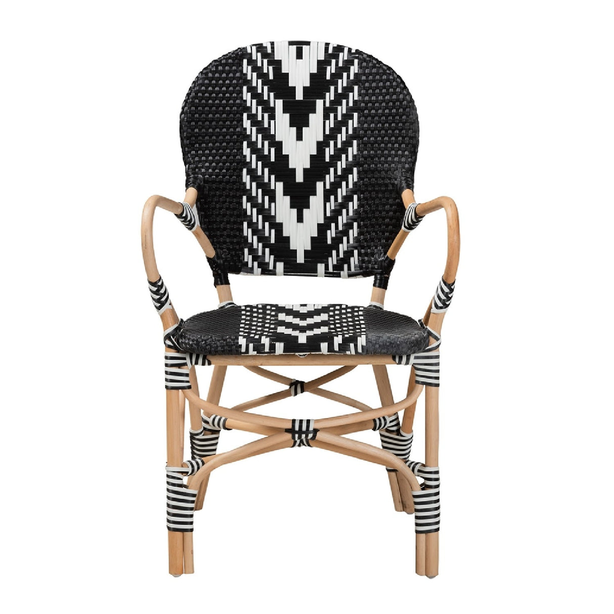 Modern European furniture - Two Toned Weaving Dining Chair - www.oroa.com