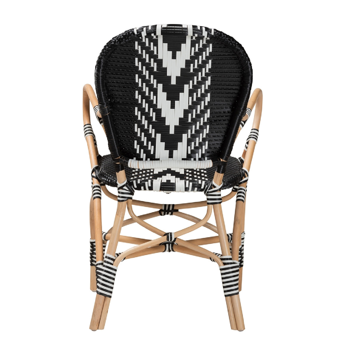 Two-Toned Weaving Dining Chair | Novi Living Wallis