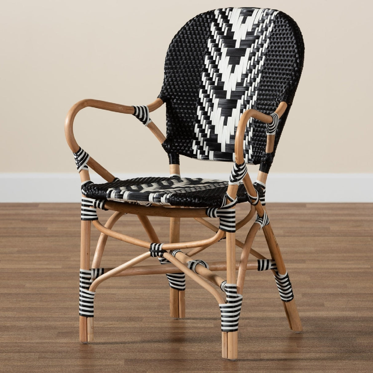 Modern European furniture - Two Toned Weaving Dining Chair - www.oroa.com