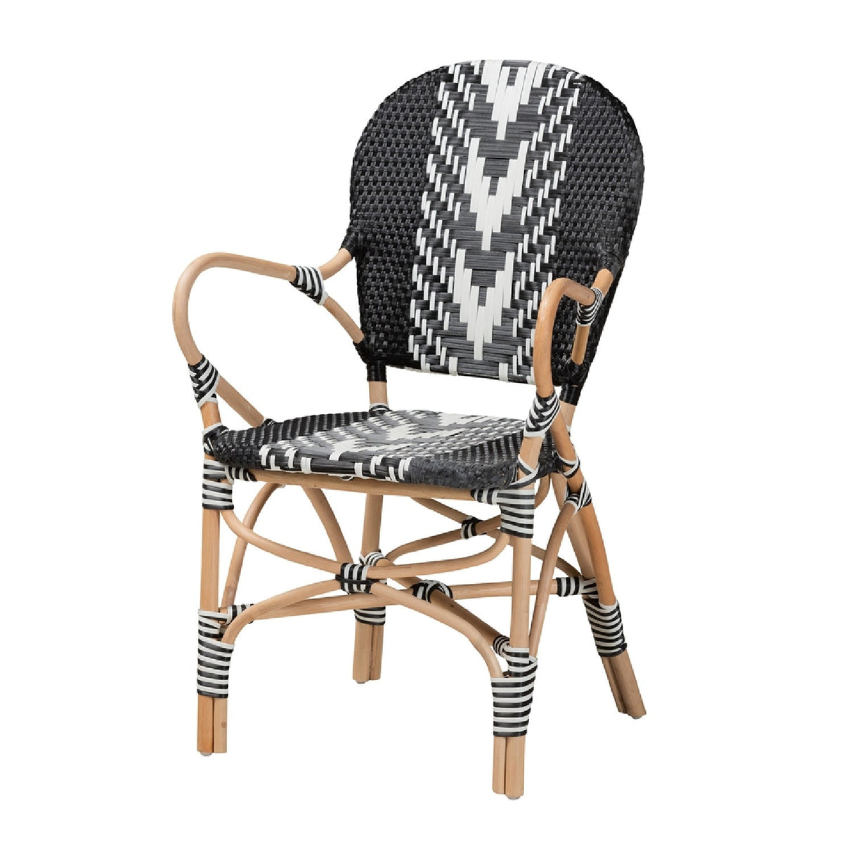 Modern European furniture - Two Toned Weaving Dining Chair - www.oroa.com