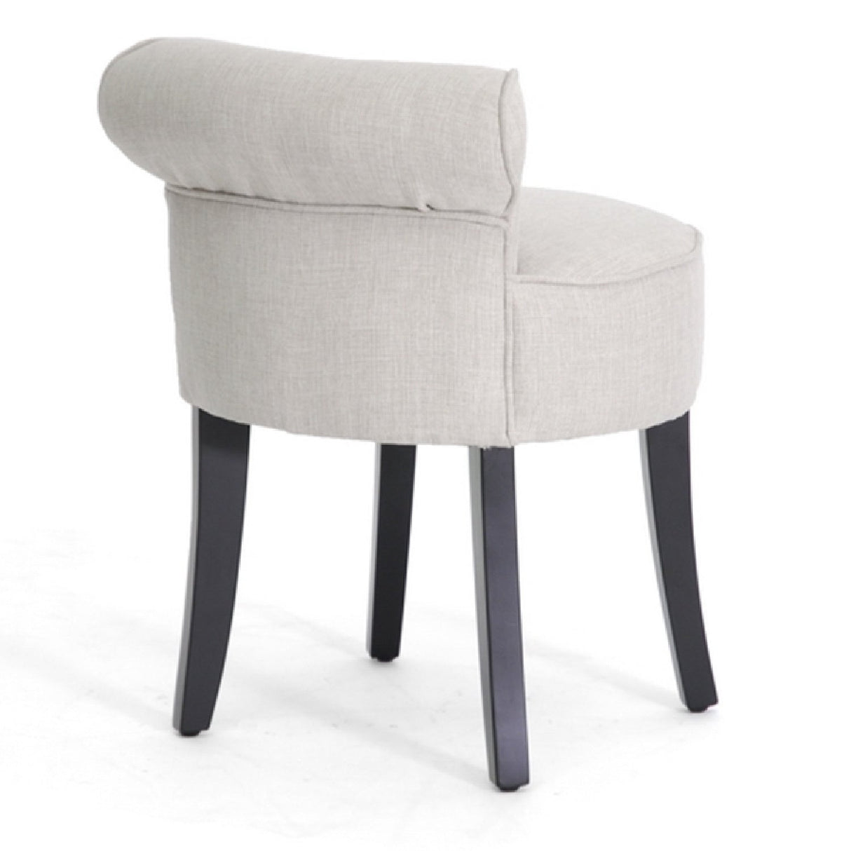 Modern European furniture - Beige Linen Lounge Stool - www.oroa.com