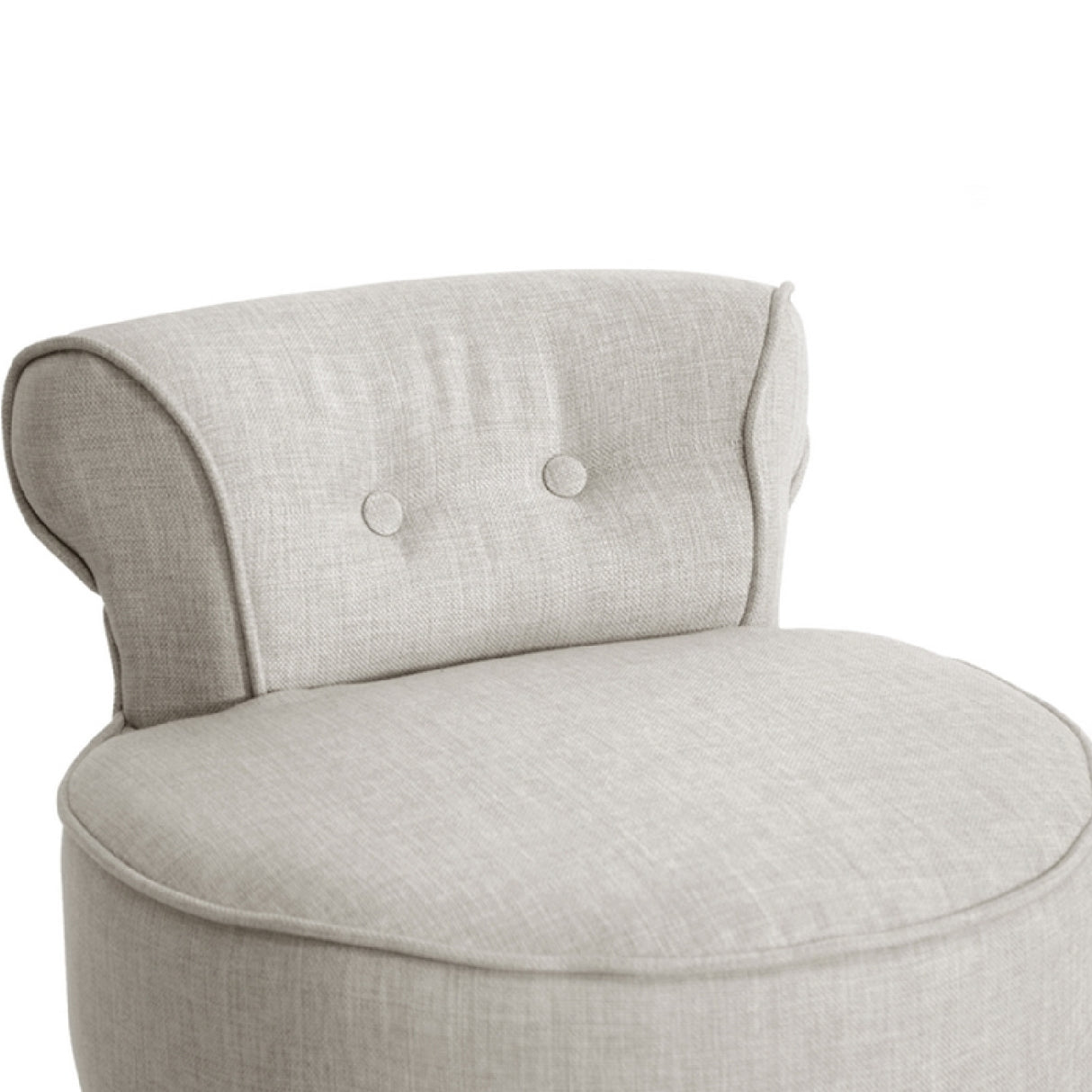 Beige Linen Lounge Stool | Novi Living Millani