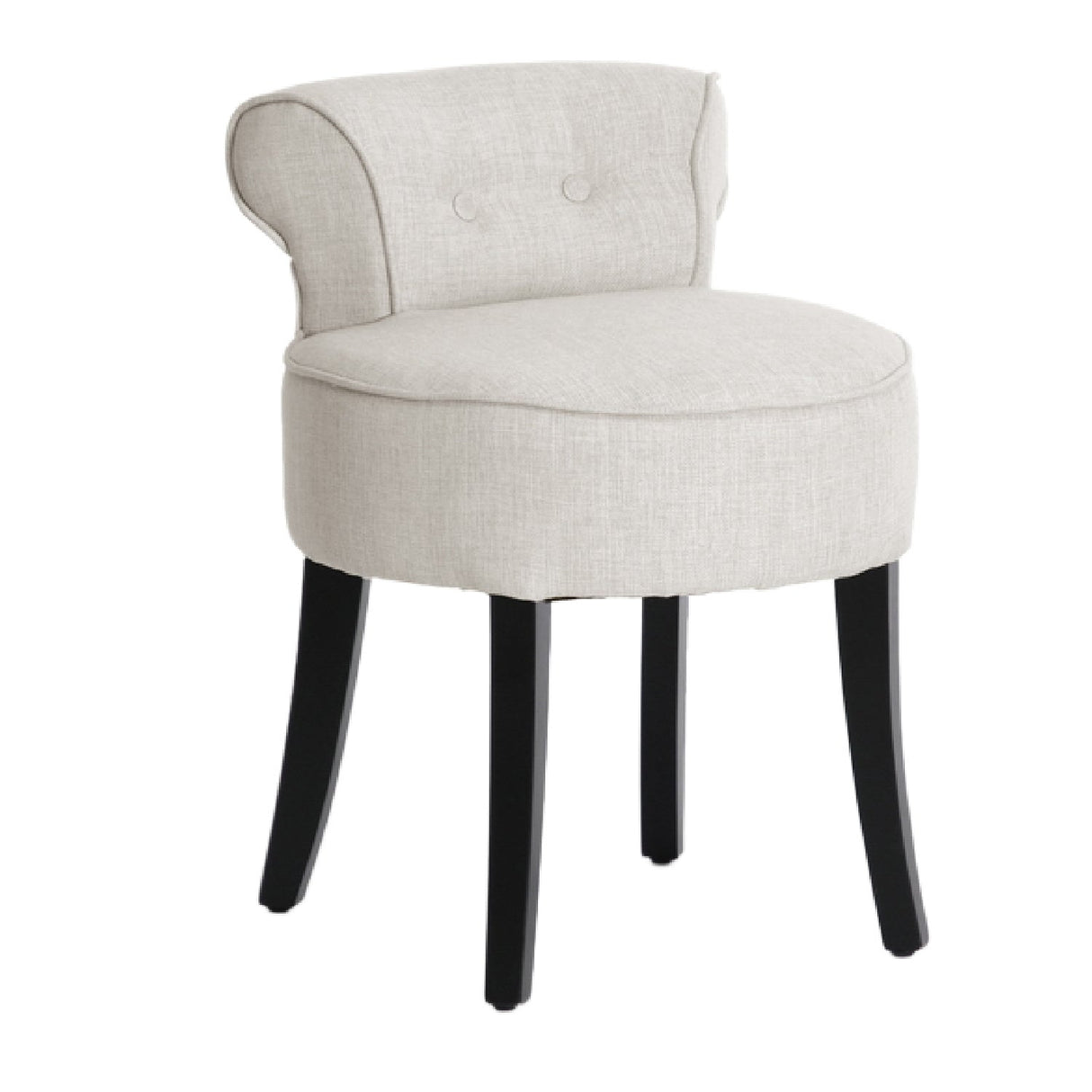 Modern European furniture - Beige Linen Lounge Stool - www.oroa.com