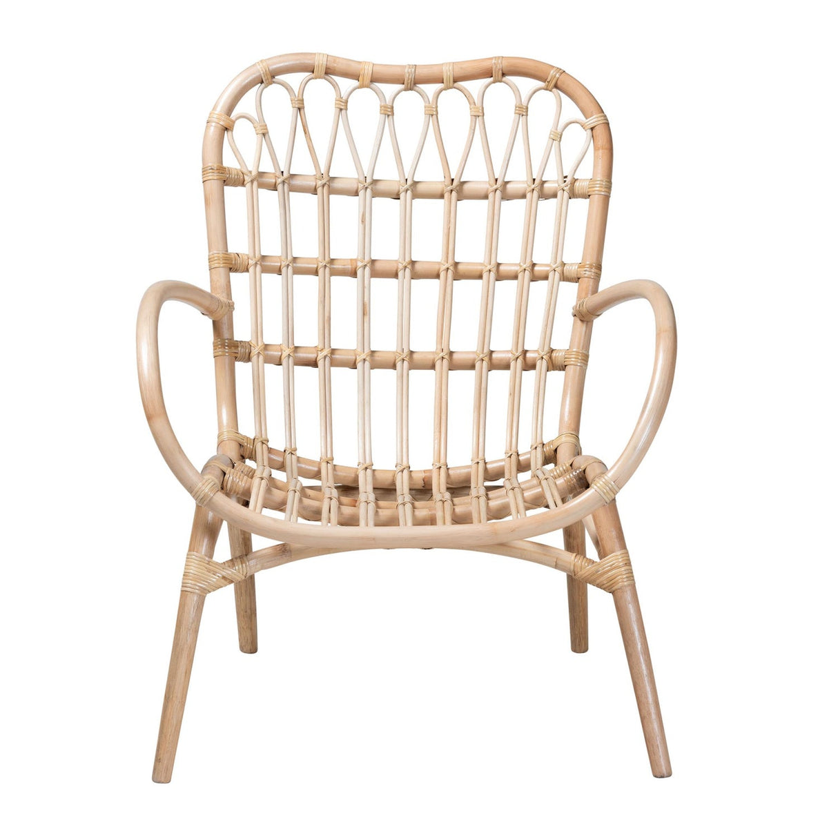 Modern European furniture - Rattan Openwork Bohemian Lounge Chair - www.oroa.com