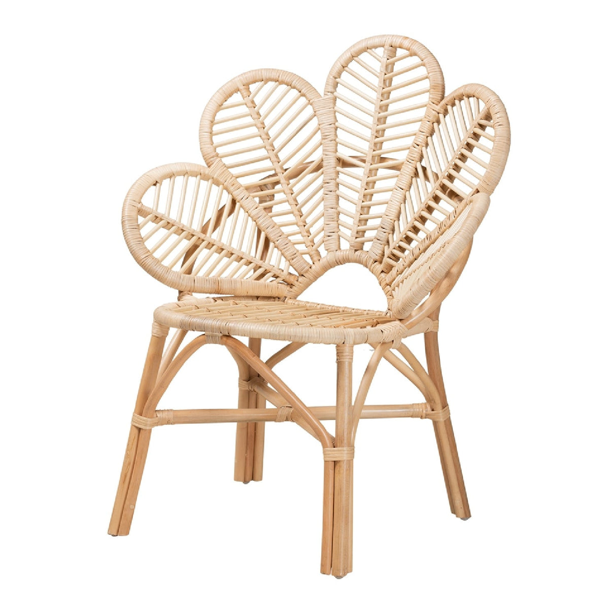 Modern European furniture - Flower Inspired Rattan Accent Chair - www.oroa.com