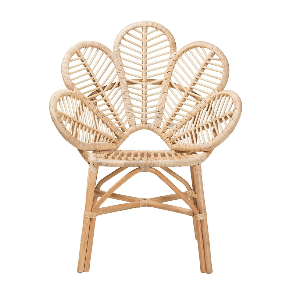 Modern European furniture - Flower Inspired Rattan Accent Chair - www.oroa.com