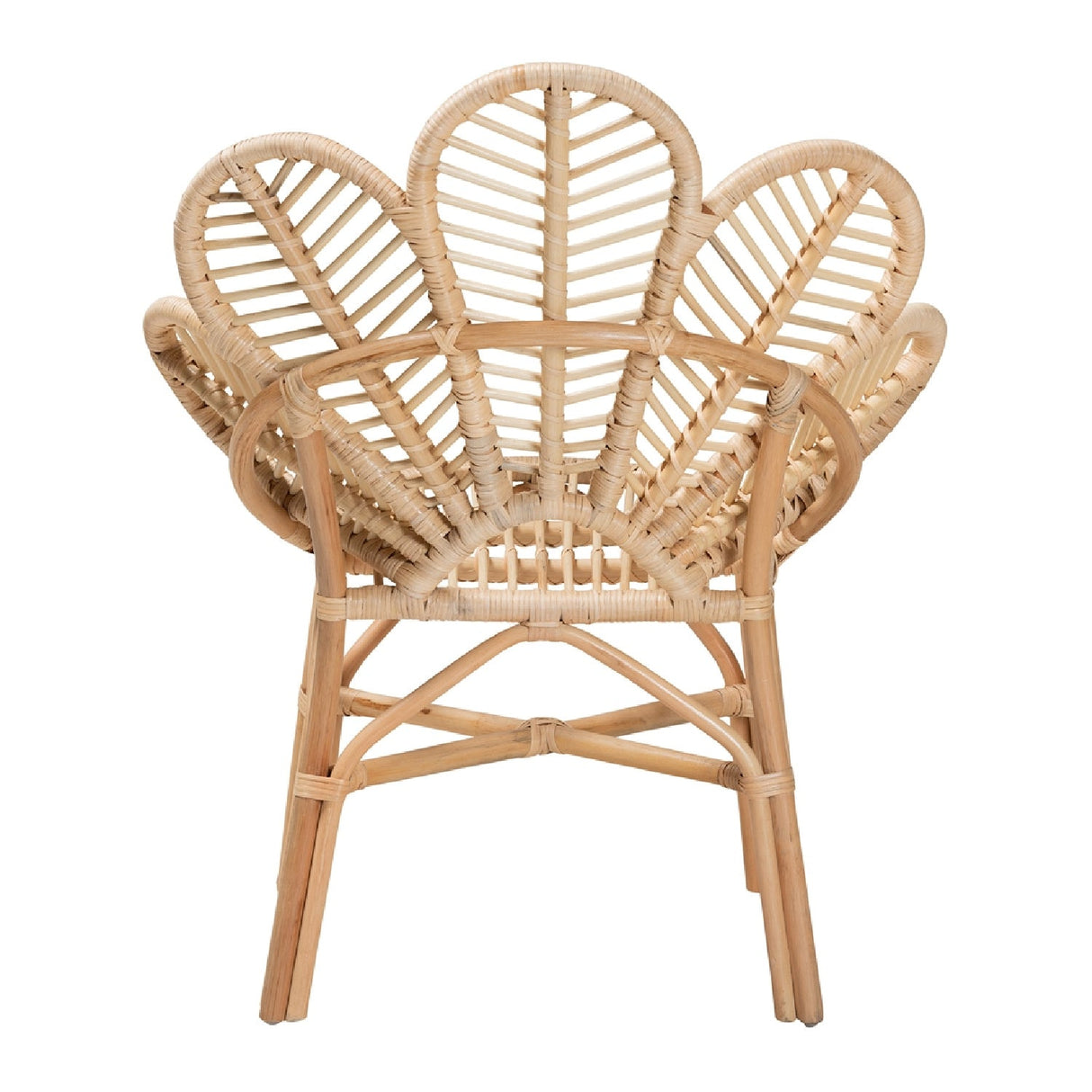 Modern European furniture - Flower Inspired Rattan Accent Chair - www.oroa.com