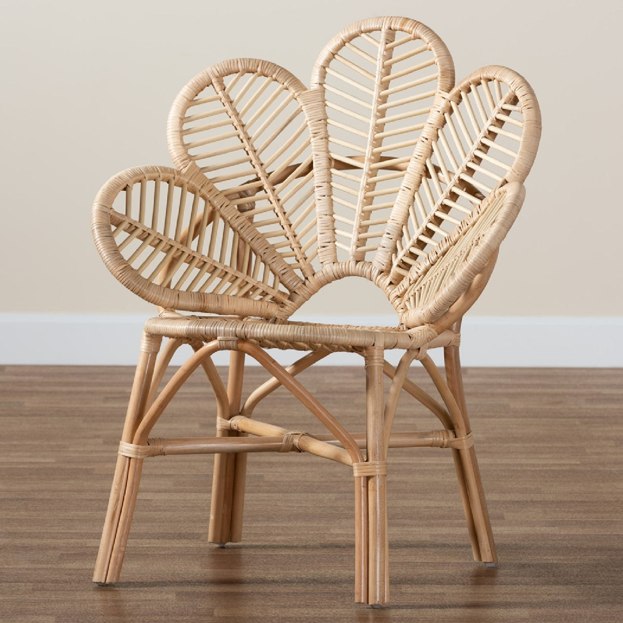 Modern European furniture - Flower Inspired Rattan Accent Chair - www.oroa.com