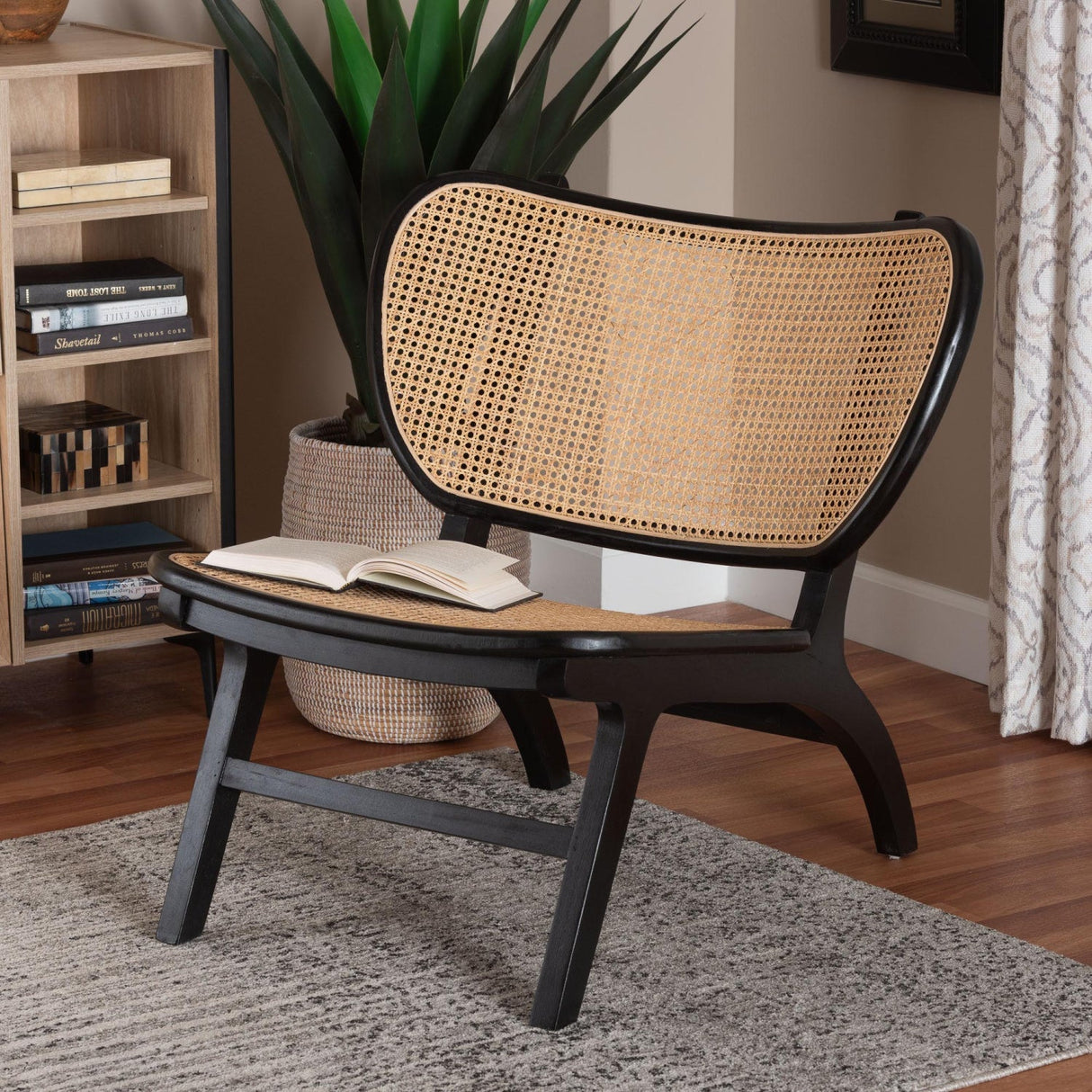 Modern European furniture - Black Mahogany Accent Chair - www.oroa.com